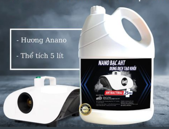 Nano Bạc AHT dung dịch tạo khói, diệt khuẩn, khử mùi can 5 lít (Hương X-men)