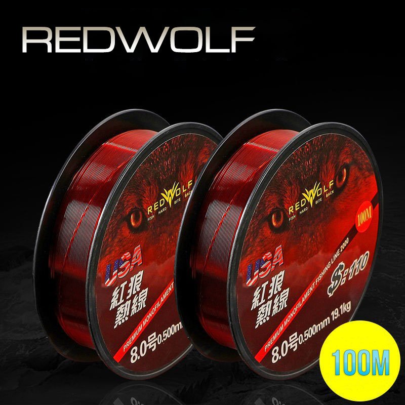 Cước câu cá tàng hình dây câu cá Redwolf 100m