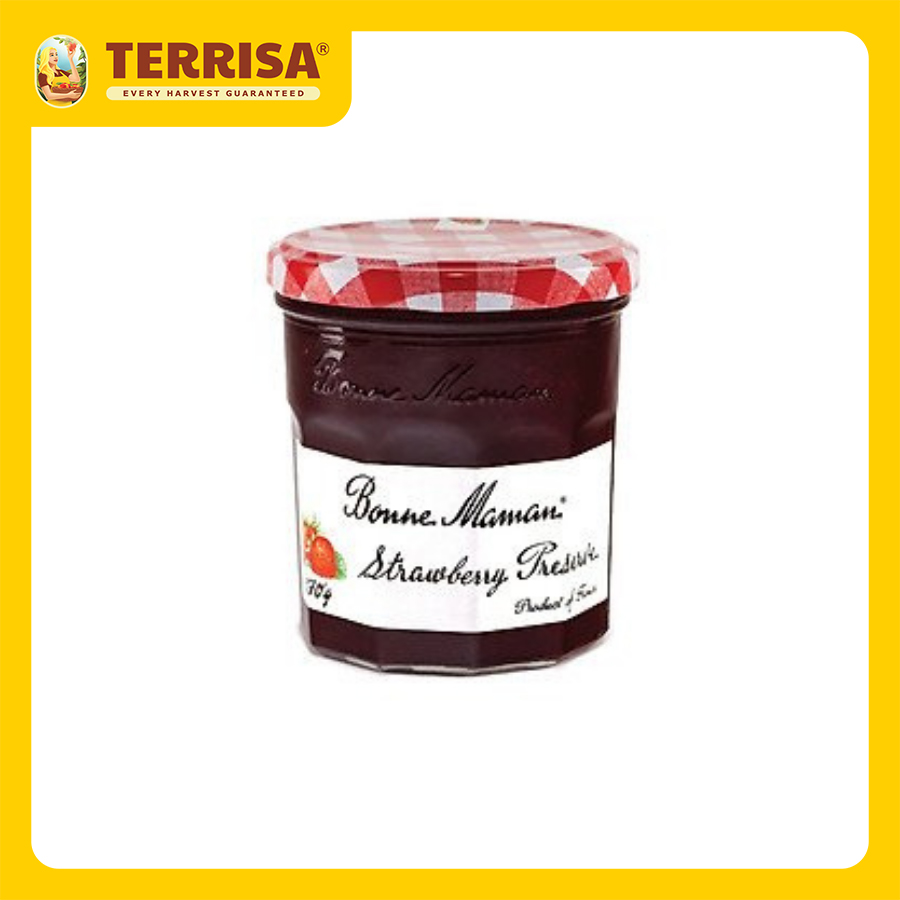 [HCM] Mứt dâu Pháp - Bonne Maman (Hộp 370 g) - TERRISA - Giao nhanh