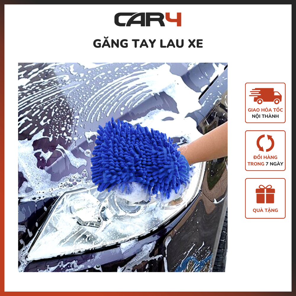 Găng tay lau xe chuyên dụng cho ô tô, xe máy Car4 -