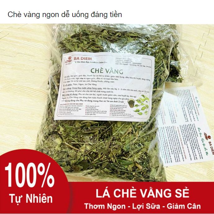 Lá Chè Vằng Loại 1, Chè Vằng Quảng Trị | Trà Vằng Lợi Sữa Giảm Cân - Shop Bà ĐIểm