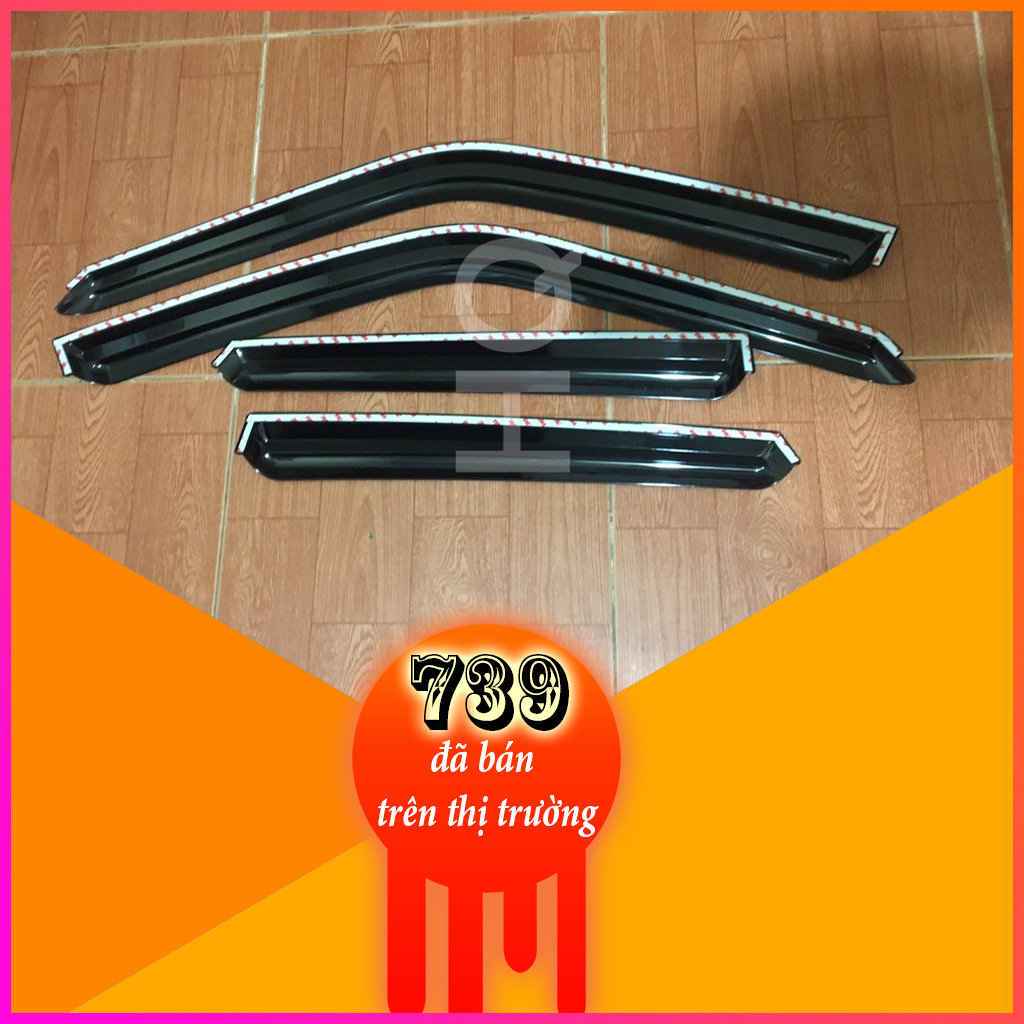 Bộ vè che mưa đen thái cao cấp xe kia pride / kia cd5
