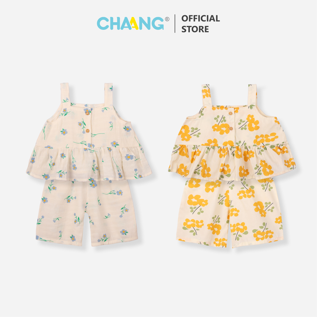 Bộ quần áo hai dây bé gái Fairy Chaang