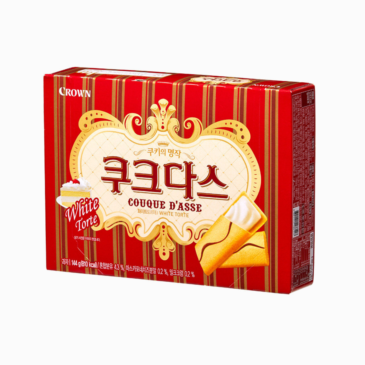Bánh Ngọt Couque Dase white Torte 144g Hàn Quốc