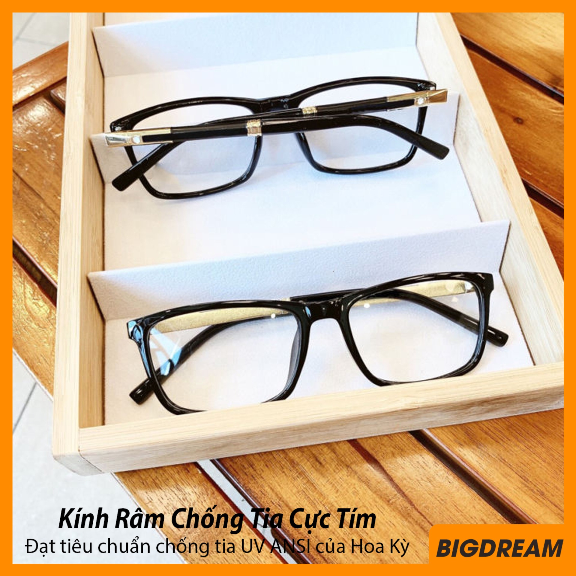 Kính cận không độ cao cấp BDMB510 - Gọng kính giả cận Hàn Quốc- Bảo hành 12 tháng 1 đổi 1 - Tặng kèm hộp + Khăn lau