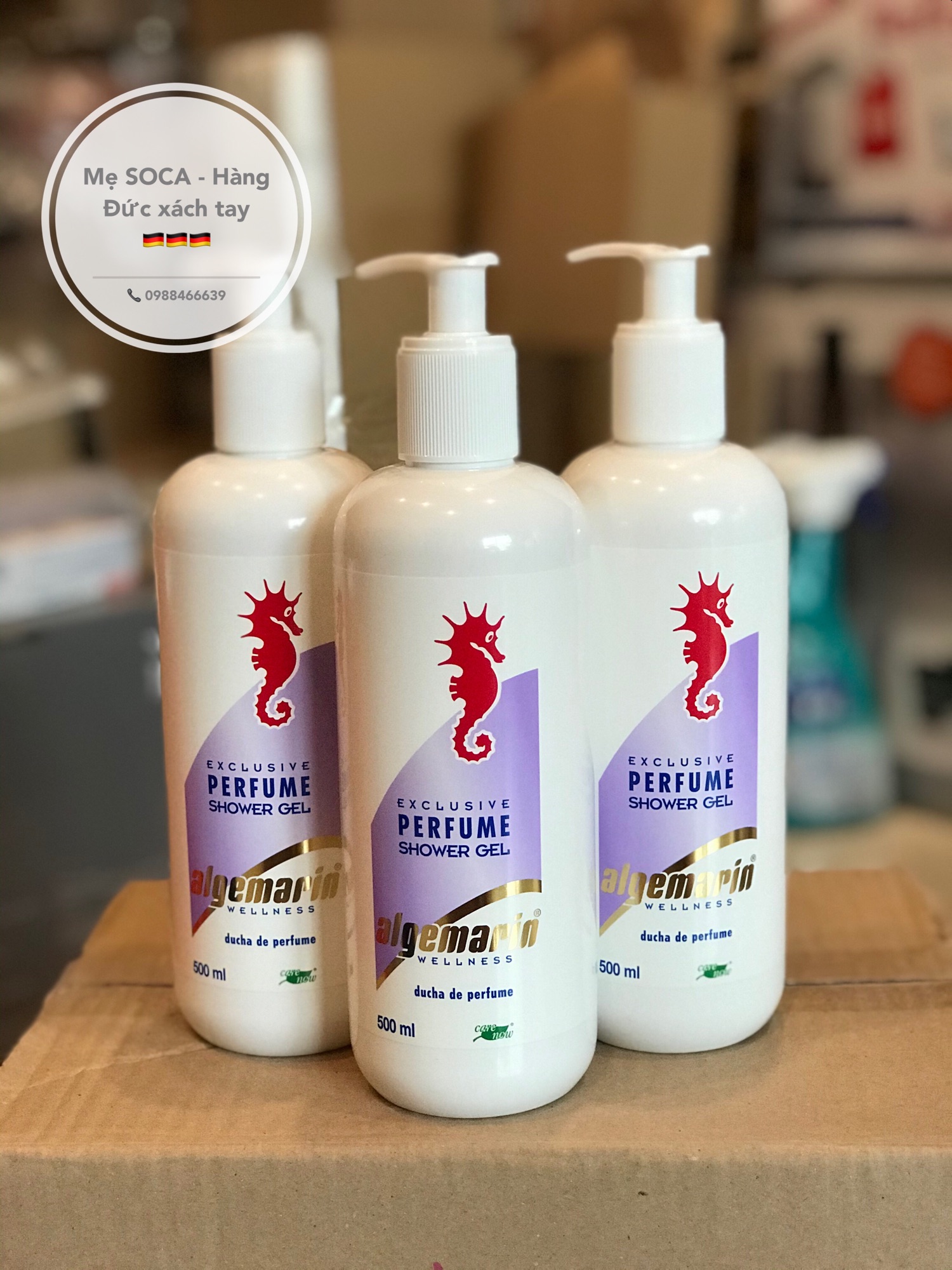 Sữa tắm cá ngựa Algemarin Wellness ducha de perfume (chuẩn Đức) 500ml