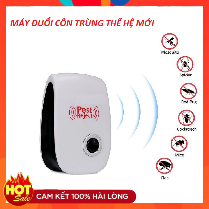 Thiết bị đuổi côn trùng công nghệ mới bằng sóng âm - máy đuổi dán, kiến, muỗi thông minh