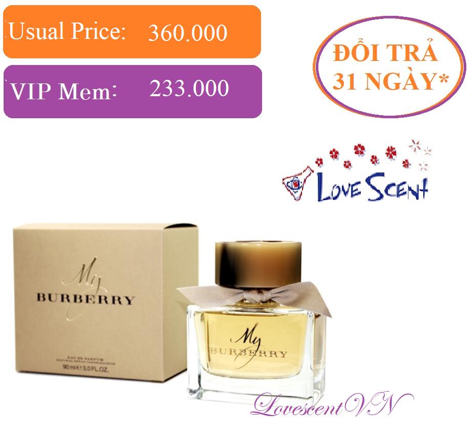 Nước hoa cao cấp my burberry edp 5ml - đổi trả 31 ngày
