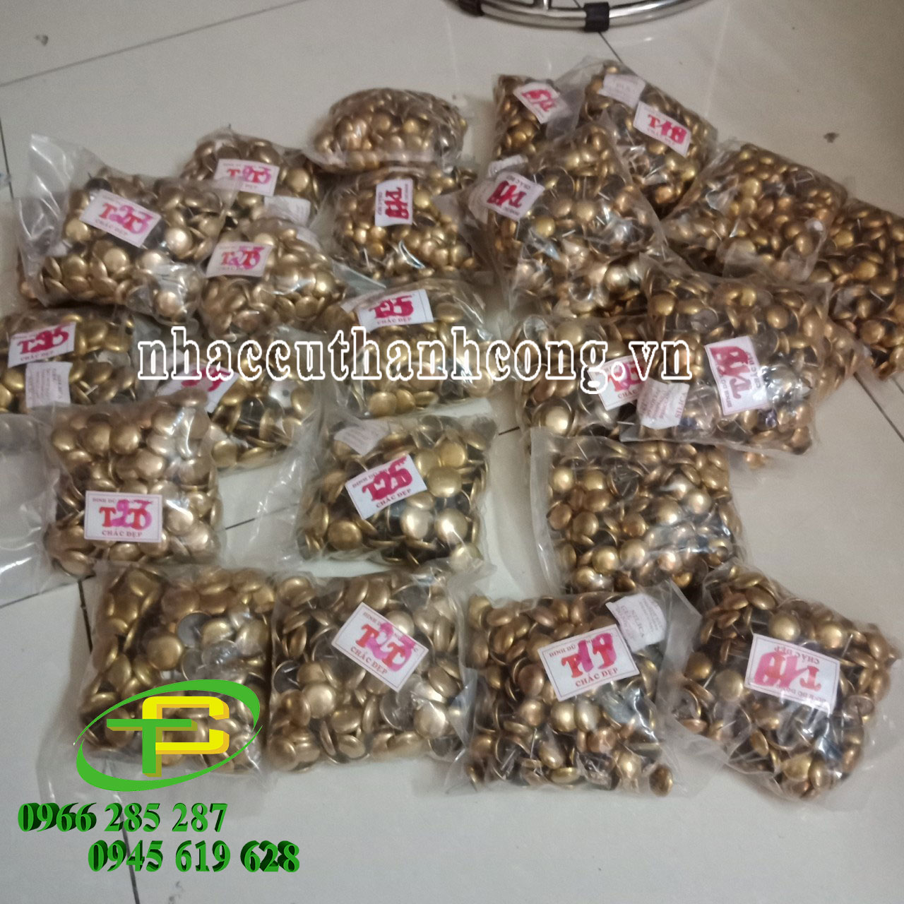 [ 1kg ] Đinh mũ đồng, đinh dù đồng thau, đinh đồng