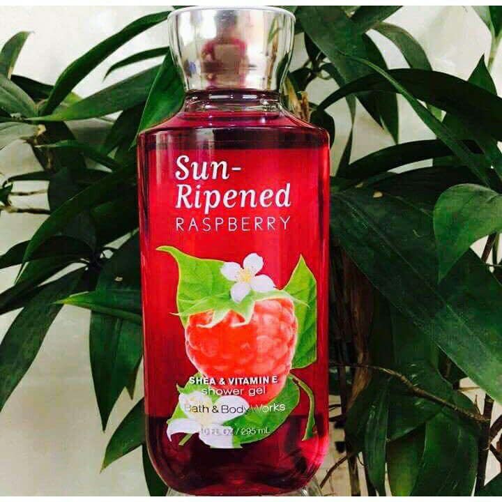 [HCM]Sữa Tắm Bath & Body Works Sun-Ripened Raspberry Shower Gel 295ml ( made in USA )