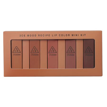 [HCM]Set Son Red Recipe Mini Lip Kit (Set 5 Cây). Bao check code