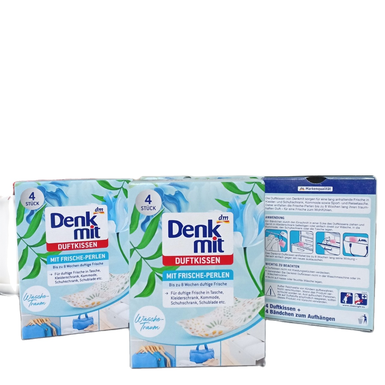 Túi thơm treo phòng Denkmit , thơm tủ quần áo , treo ô tô , chống nấm mốc , hương thơm dịu nhẹ hộp 4 gói