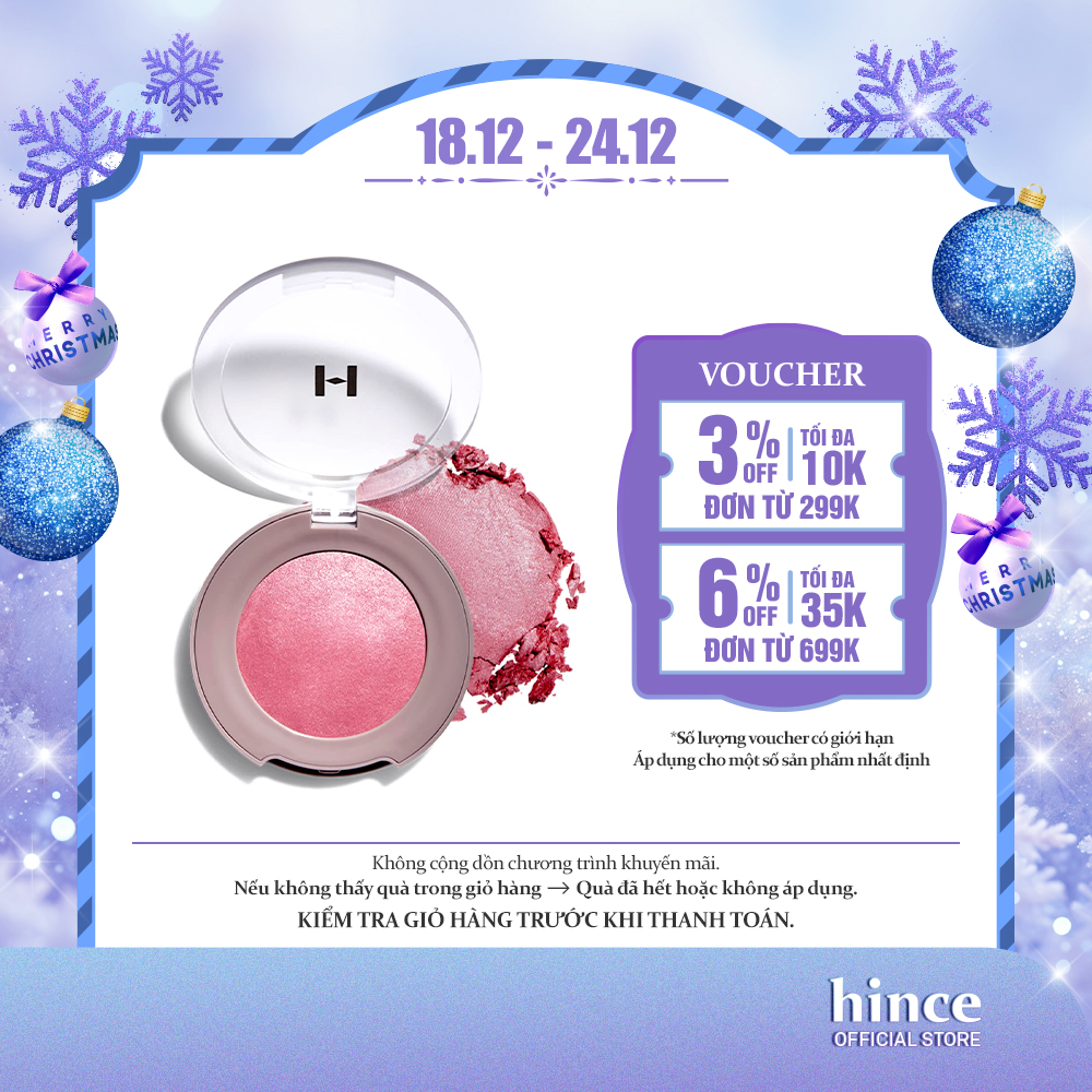 Má hồng dạng phấn dẻo mềm mịn dễ tán hince True Dimension Glow Cheek 9g