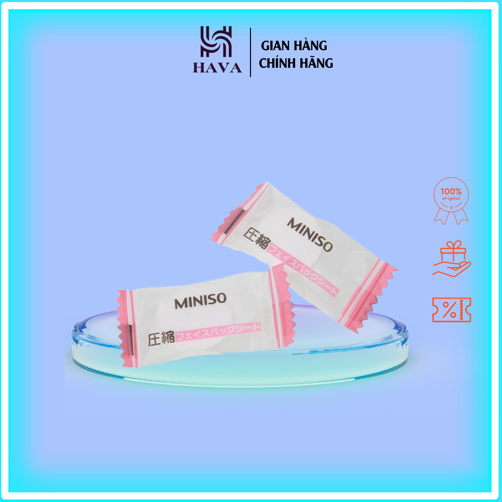 Mặt nạ giấy nén miniso nhật bản