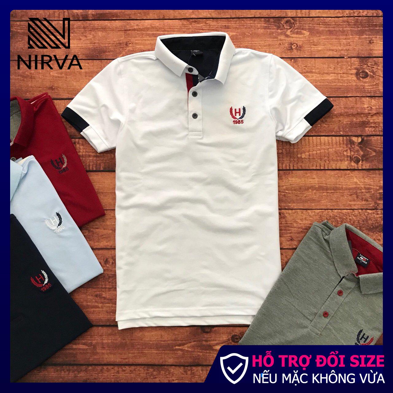 Áo thun nam polo nirva bông lúa phong cách mới rxp019