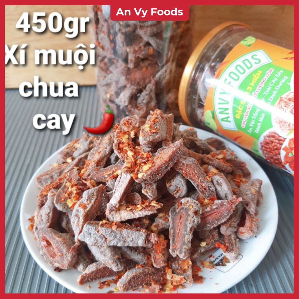450gr xí muội thịt chua cay ăn là ghiền