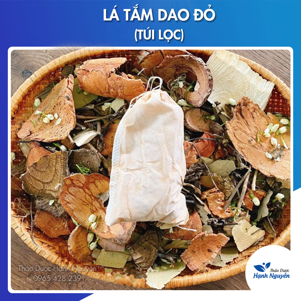 Lá xông tắm Dao Đỏ túi lọc - Thảo Dược Hạnh Nguyên