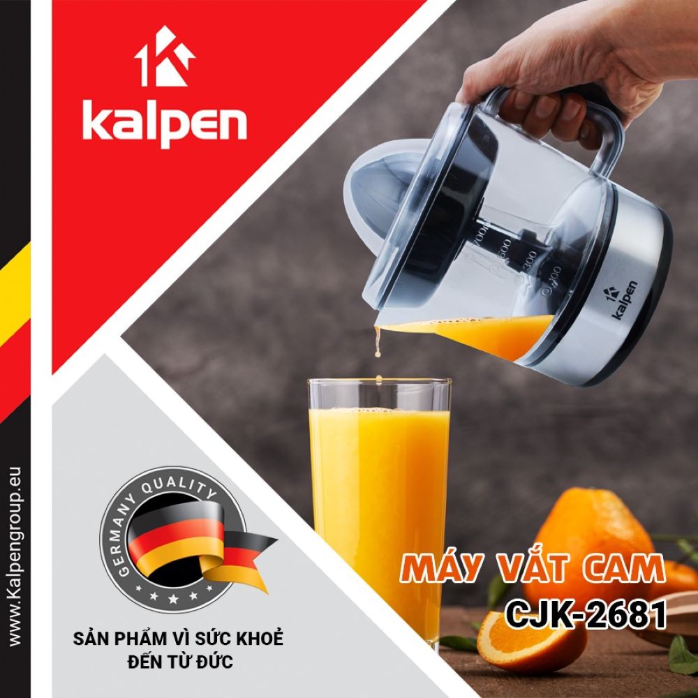 Máy vắt cam kalpen nhập khẩu từ đức 700ml - bảo hành 2 năm