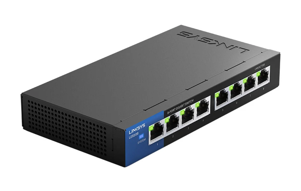 Switch linksys lgs108 8-port gigabit