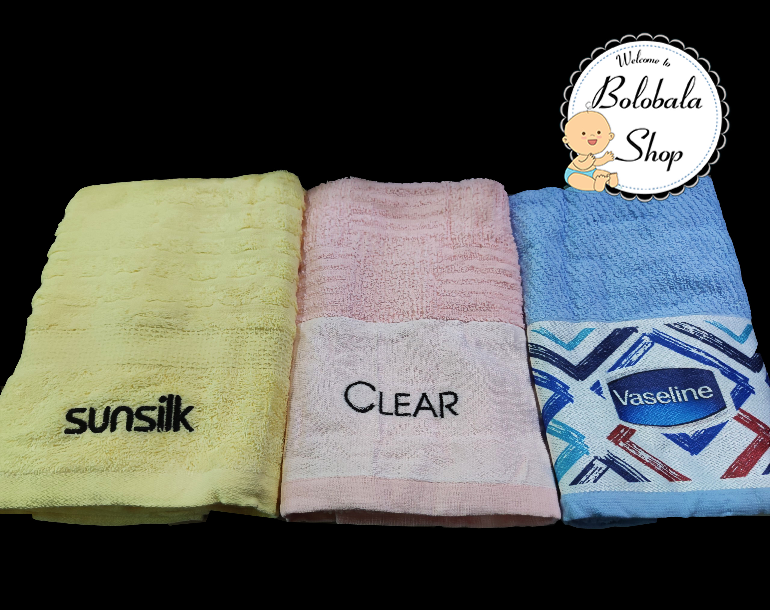 [HCM]Combo 3 Khăn tắm cotton 50x100cm hàng khuyến mãi của Tresemme Dove Clear Sunsilk....