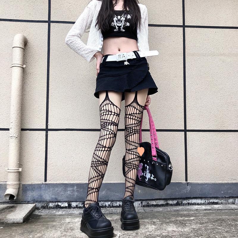 Quần Tất Lưới nối đai màu đen sexy nữ