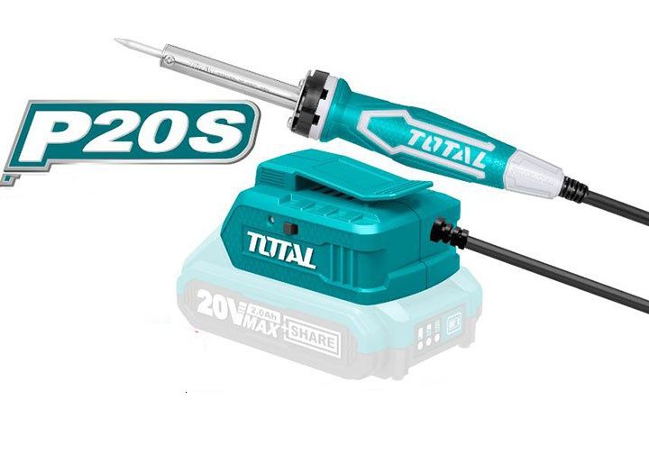 Mỏ hàn dùng pin 20v total tsili2001