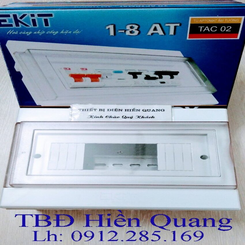 Vỏ tủ điện âm tường 1-6, 1-8 MCB EKIT