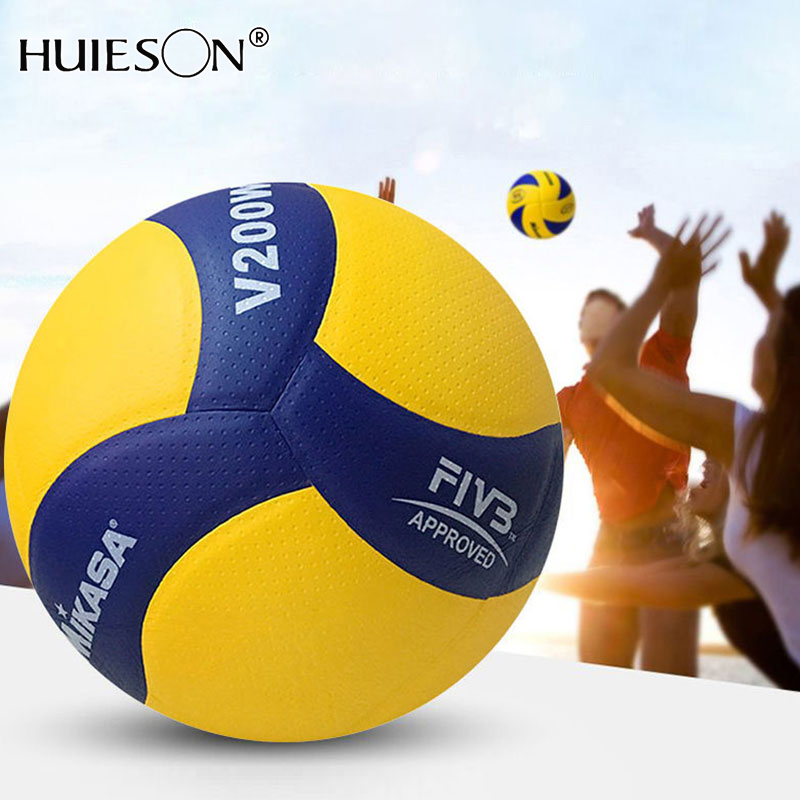 HUIESONVolleyball Bóng Chuyền Mikasa Thi Đấu Tập Luyện Bóng Chuyền Người Lớn Đặc Biệt MVA200 5 Bóng Phi Giới Tính V200W