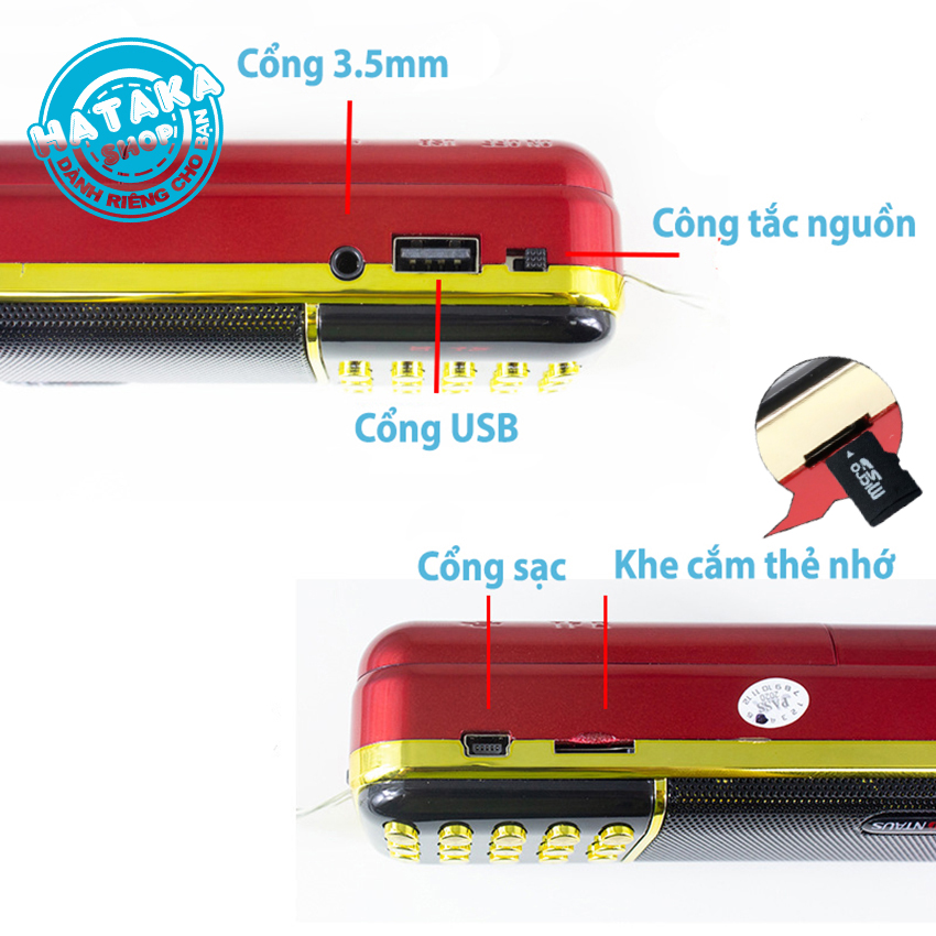 Loa Đài nghe thẻ nhớ, USB, FM, máy tắm ngôn ngữ, học tiếng anh