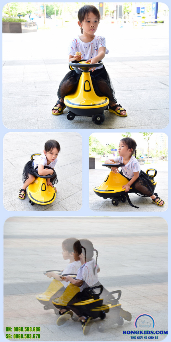 Xe lắc trẻ em cỡ đại có nhạc