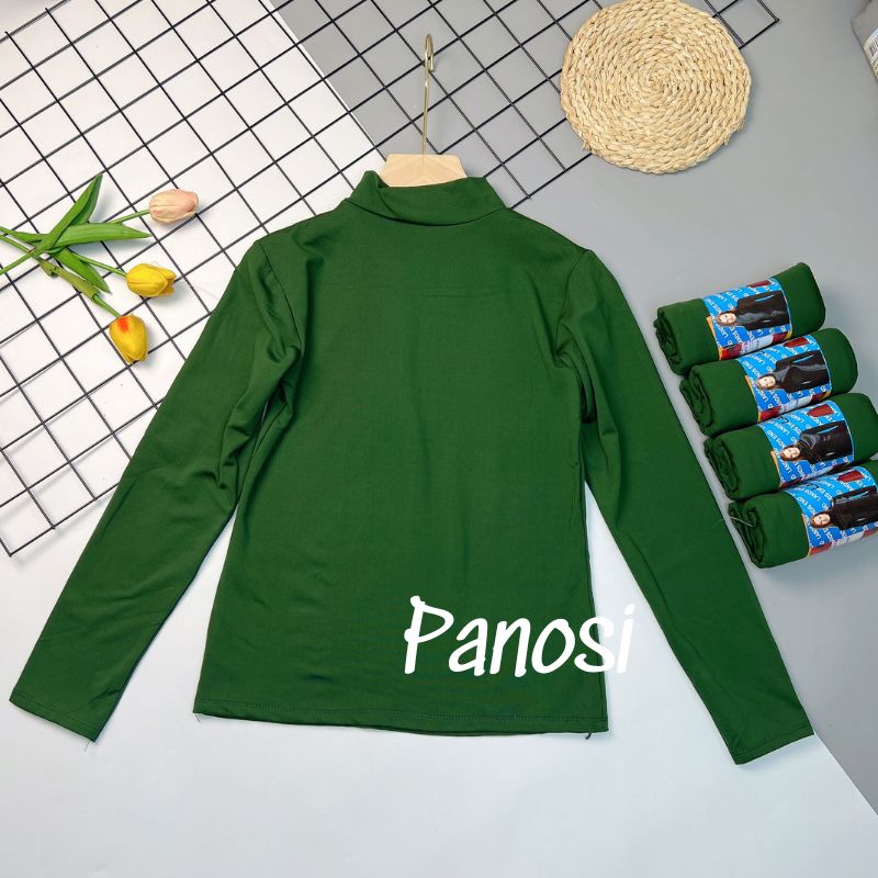 Áo giữ nhiệt nữ cổ cao 3cm áo thu đông nữ siêu co giãn, mặc thoải mái Panosi - A510