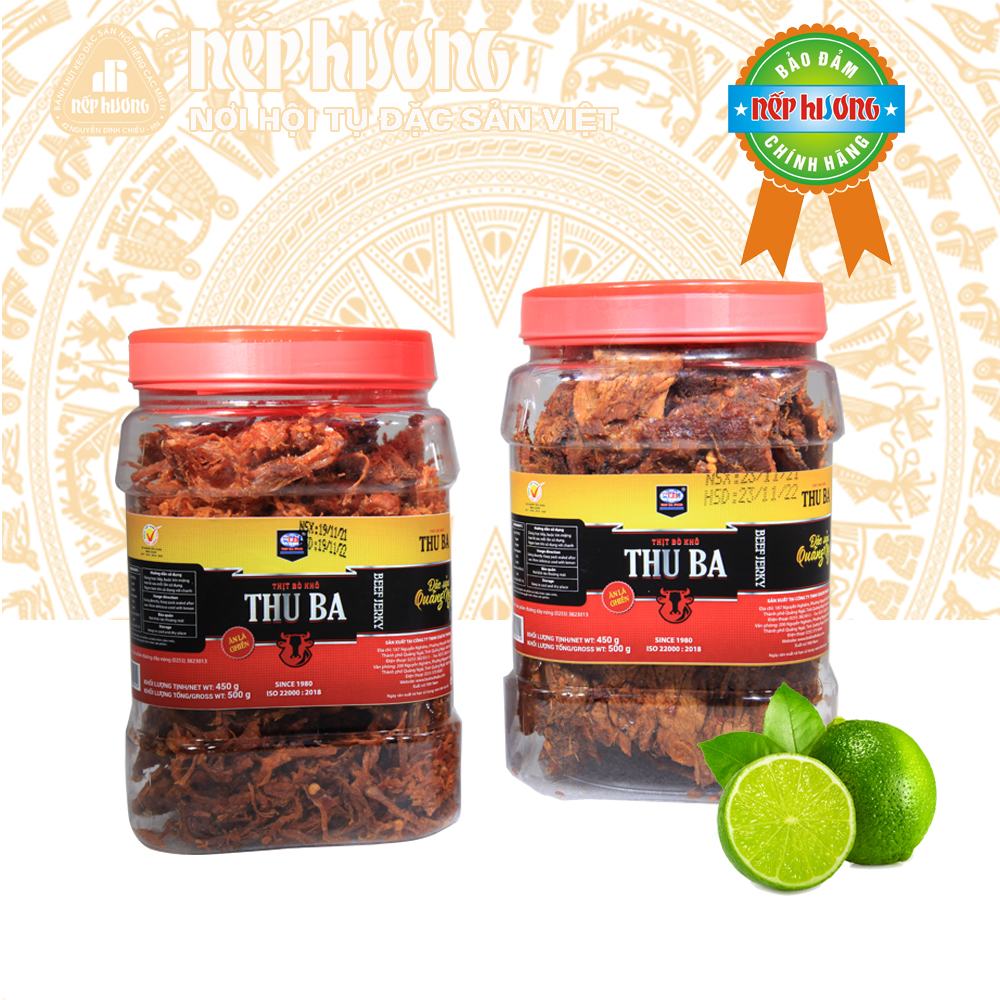 Thịt bò thu ba - lọ 500g - đặc sản quãng ngãi