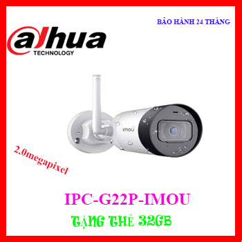 Camera IP hồng ngoại không dây 2.0 Megapixel DAHUA IPC-G22P-IMOU