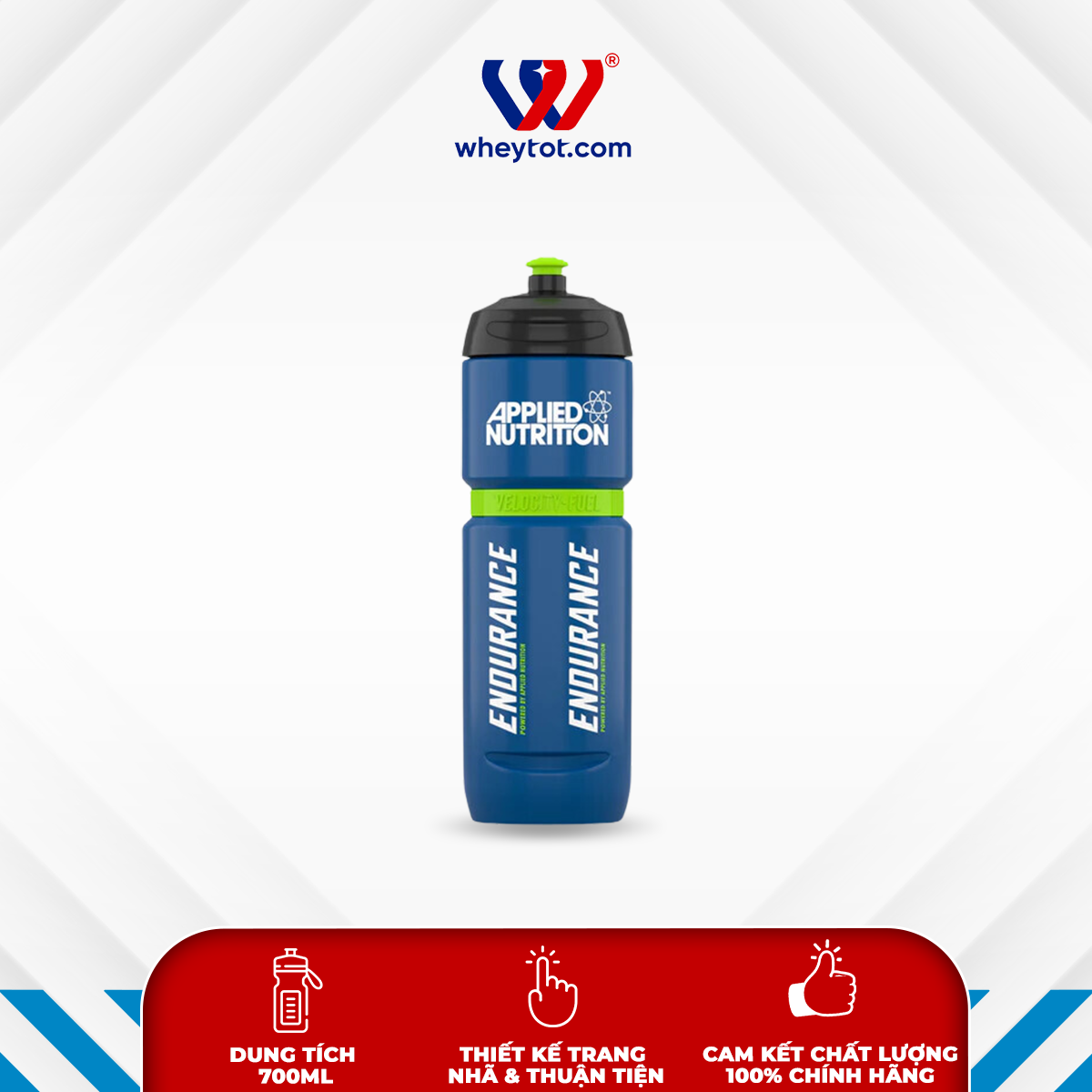 Bình đựng nước thể thao Applied Nutrition Endurance Water Bottles cổ rộng 600ml/ 800ml