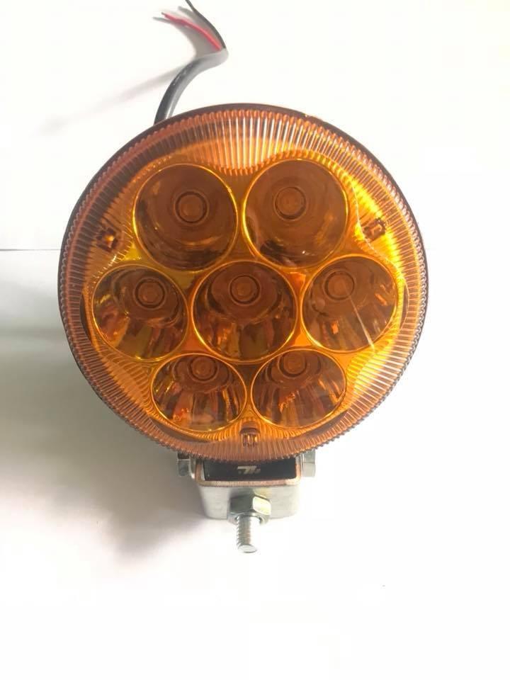 Đèn Gầm led bar ánh sáng vàng 7 mắt lõm tròn