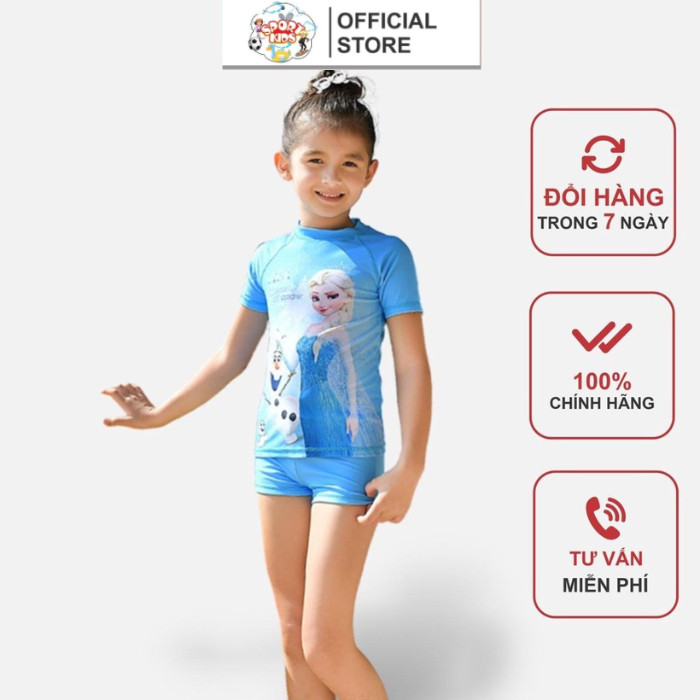 Đồ Bơi Bé Gái Size Đại, Bộ Bơi Bé Gái Từ 10 tuổi - 12 tuổi - BBSĐBBGCONGCHUAXANH