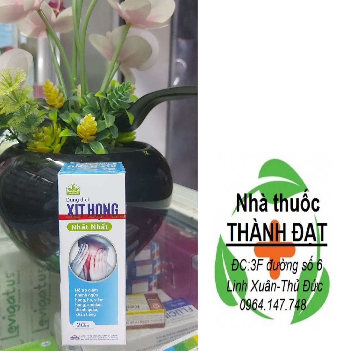 Dung dịch xịt họng nhất chai 20ml