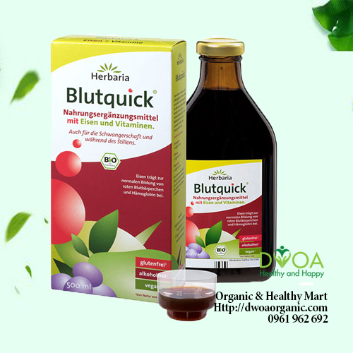 Dung dịch bổ sung sắt hữu cơ Blutquick Đức