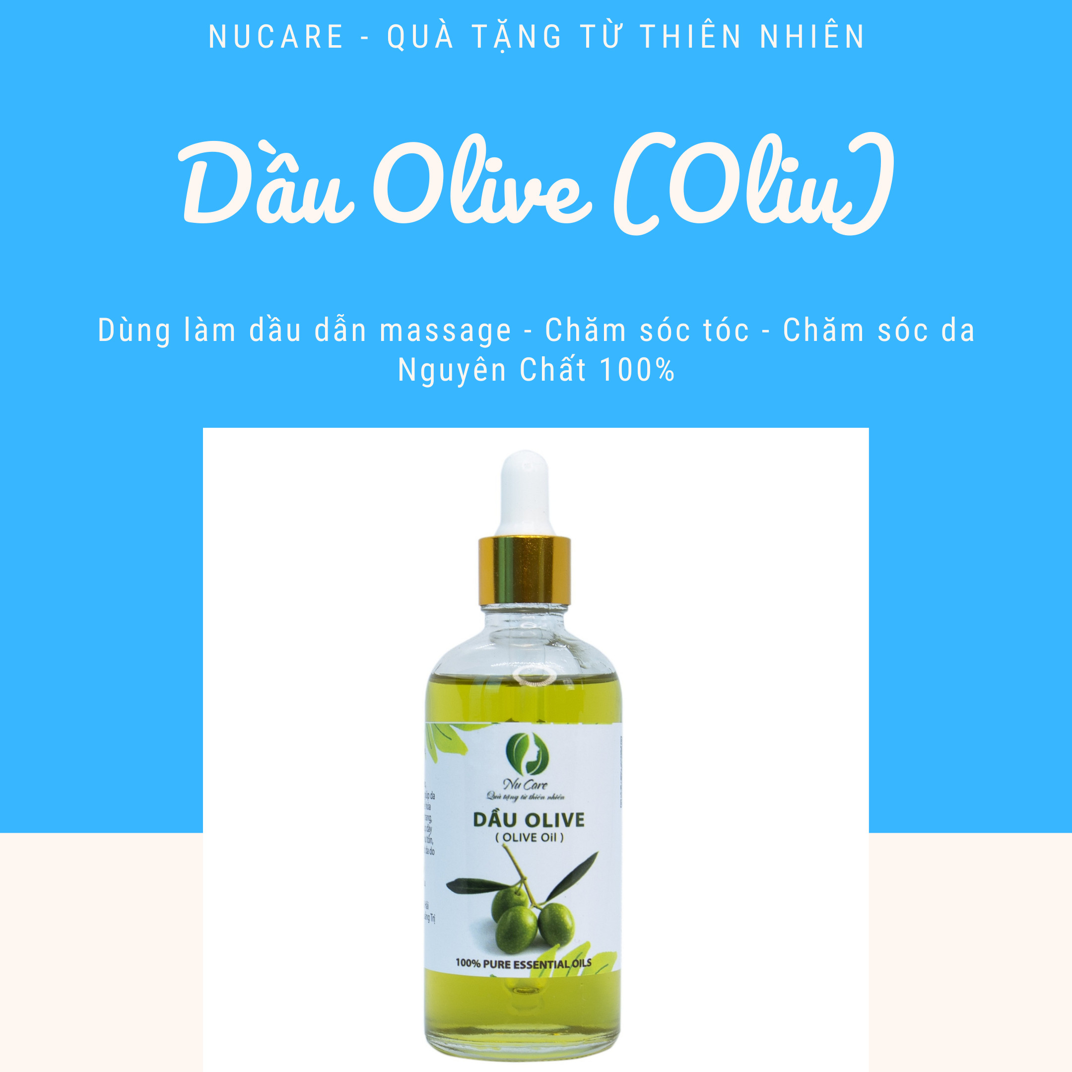 Dầu Nền Olive Nucare Nguyên Chất
