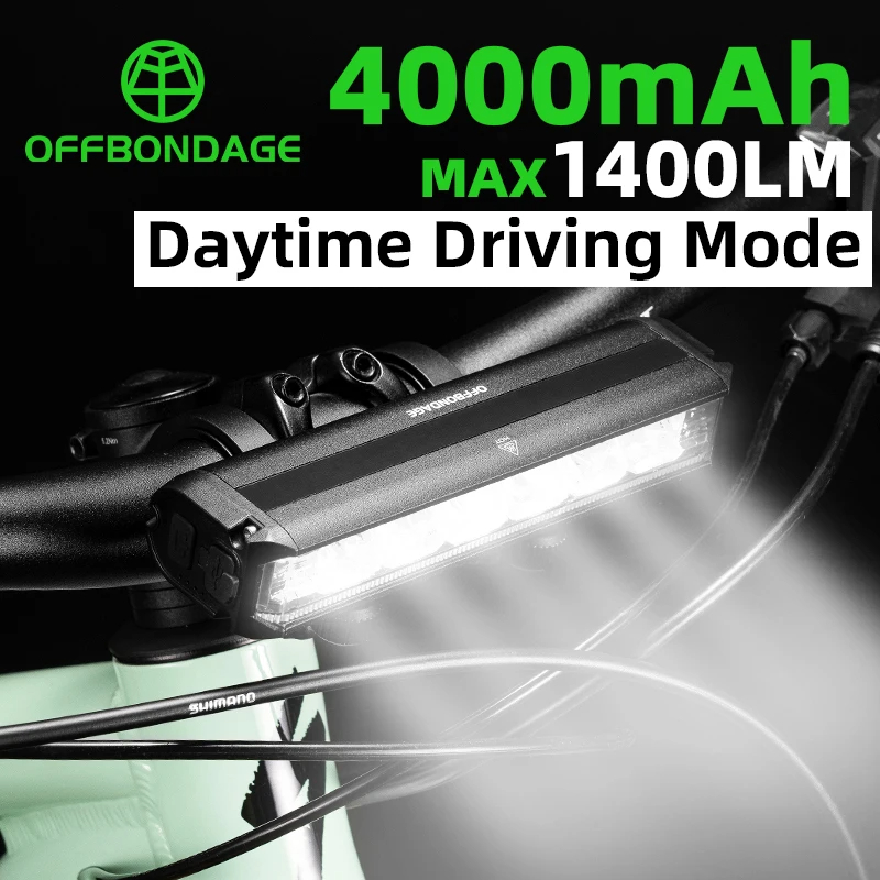 ESLNF đèn Xe đạ 900/1400/2600 Lumen đèn trước xe đạp Đèn Pha Xe Đạp Sạc USB Đèn Pin Xe Đạp Chống Nước IPX5 Phụ Kiện Xe Đạp Vỏ Nhôm Pin đa Chức Năng Đèn led Xe đạp đèn gắn xe đạp