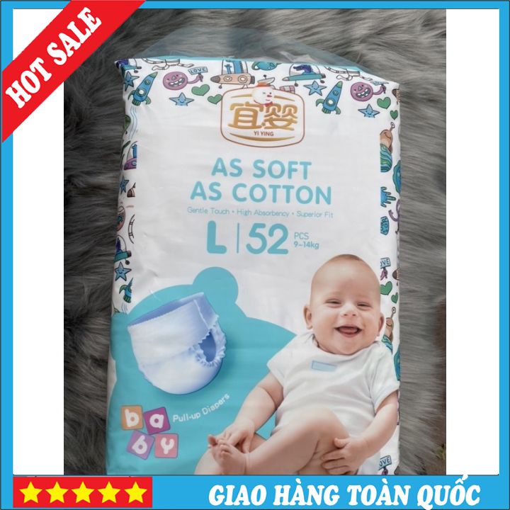 Tã quần yiying t.ên l.ửa đủ size dán nb26/s72/m60 quần m60/l52/xl44/xxl40/xxxl36