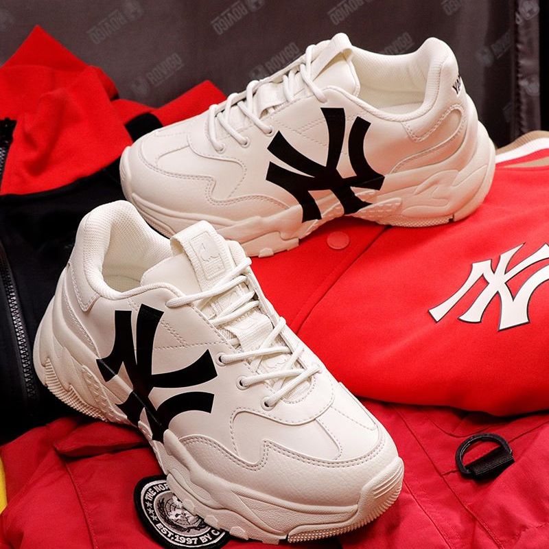 Giày Sneaker MLB Yankess chữ đen NY
