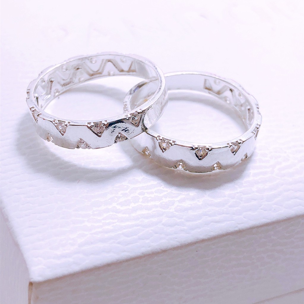 Nhẫn đôi bạc ta, nhẫn cặp, nhẫn cưới cao cấp, nhẫn đôi - Shop bạc BiBi cam kết bạc chuẩn, chất lượng, kèm bảo hành