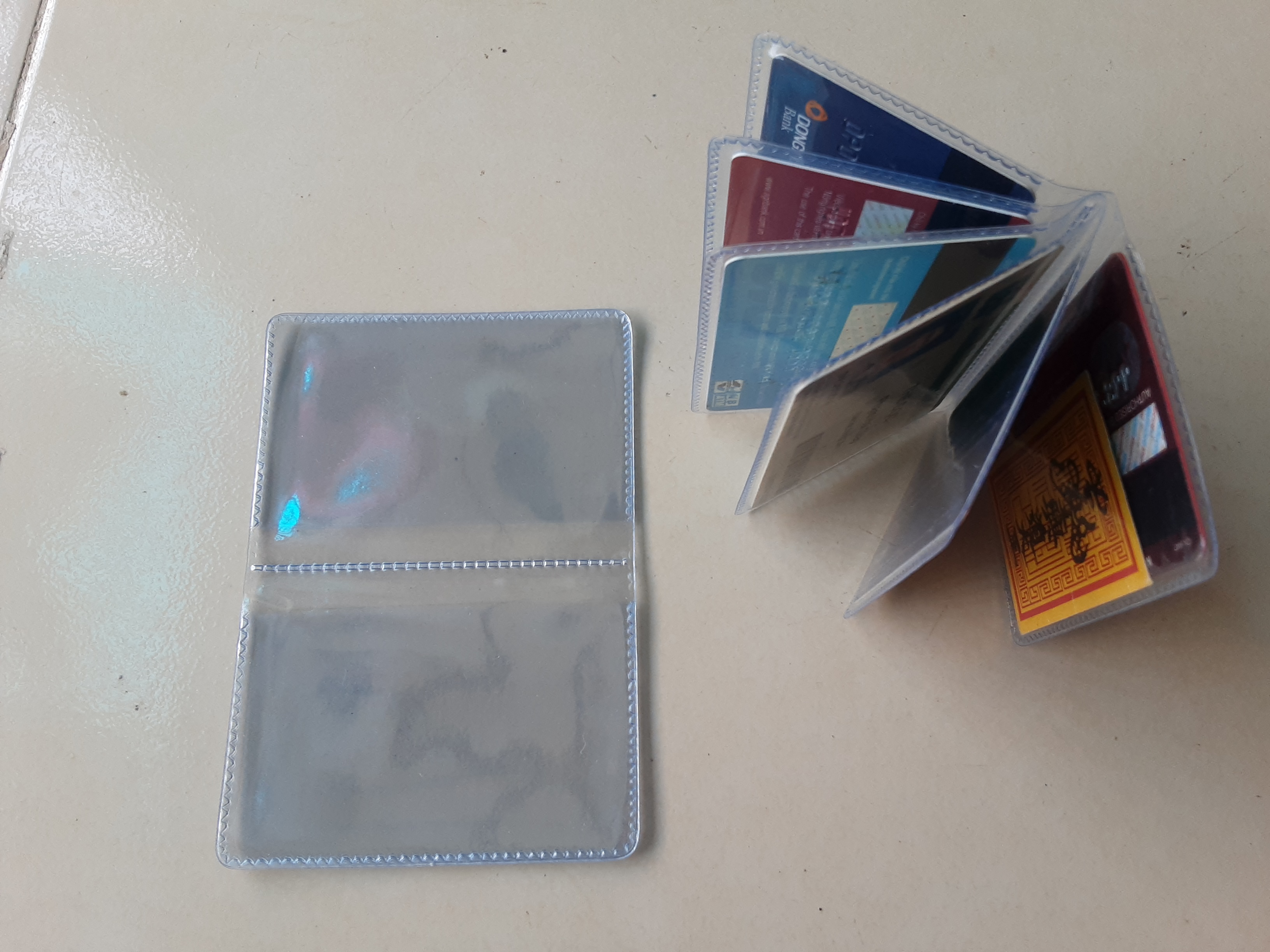 Combo 5 túi đựng thẻ PET (Thẻ ATM, CCCD, GPLX,...)