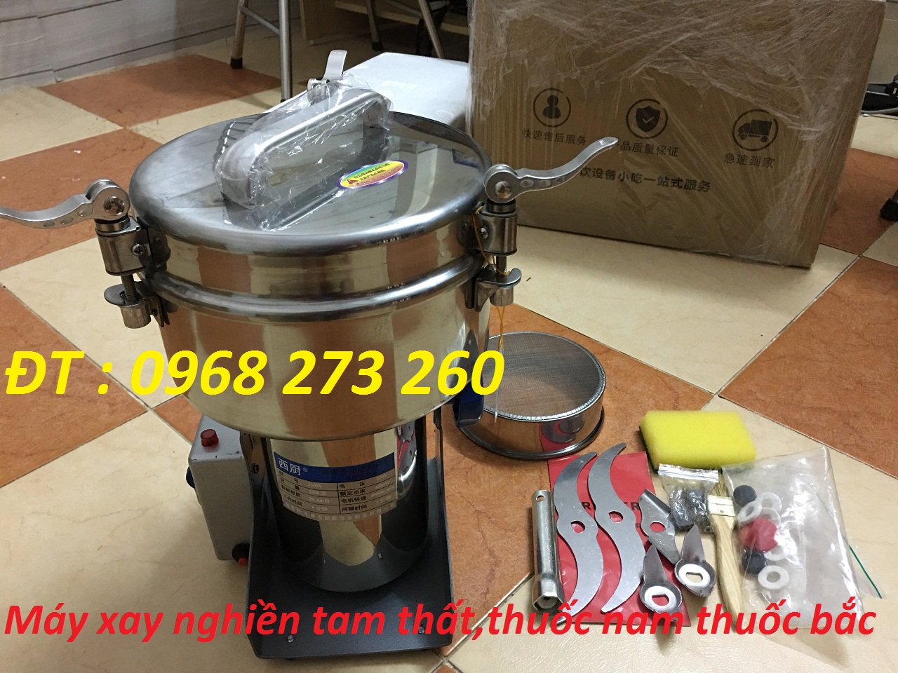 Máy xay đông trùng hạ thảo,máy xay bột mịn 2500G