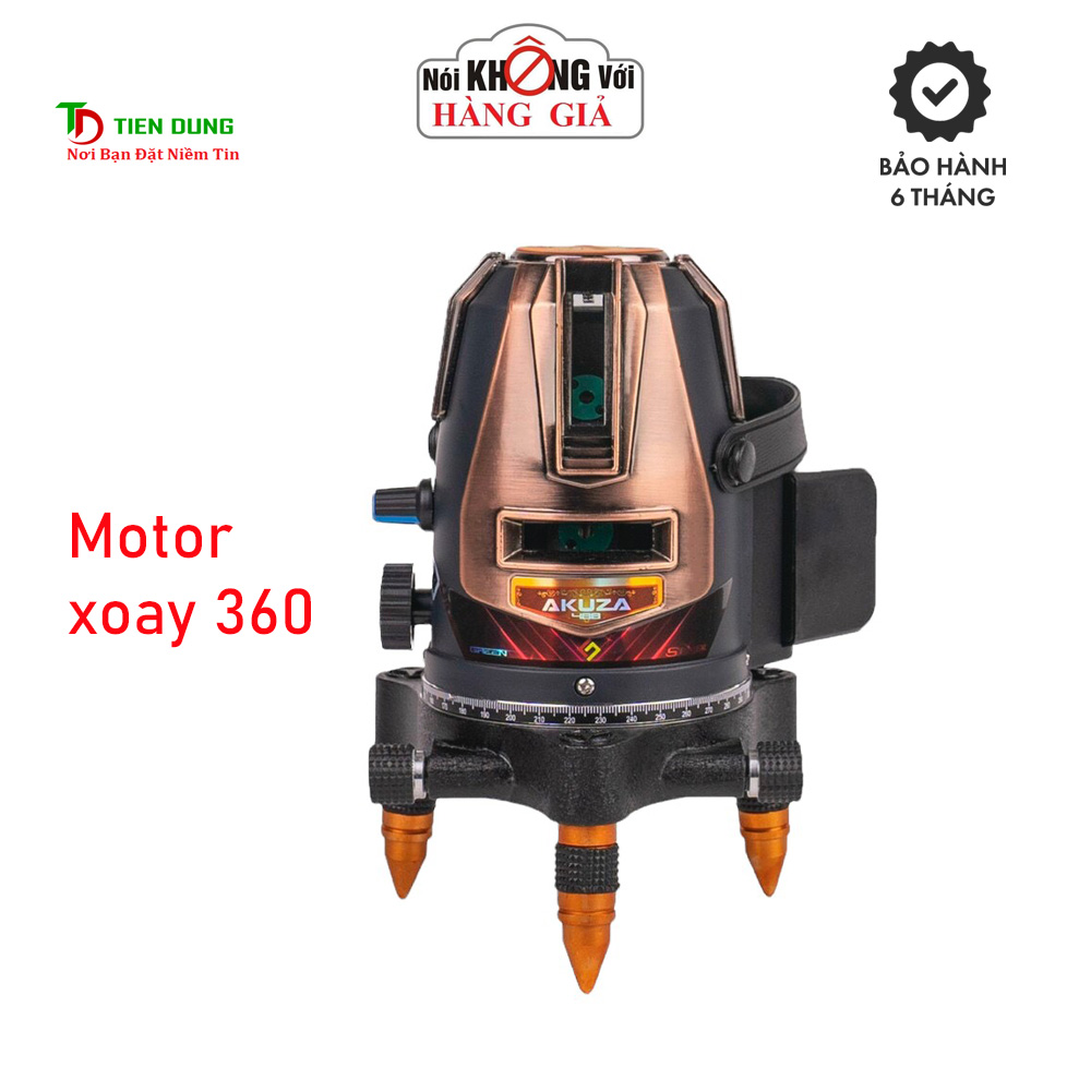 Máy cân bằng laser akuza ak-488 - 5 tia xanh siêu sáng