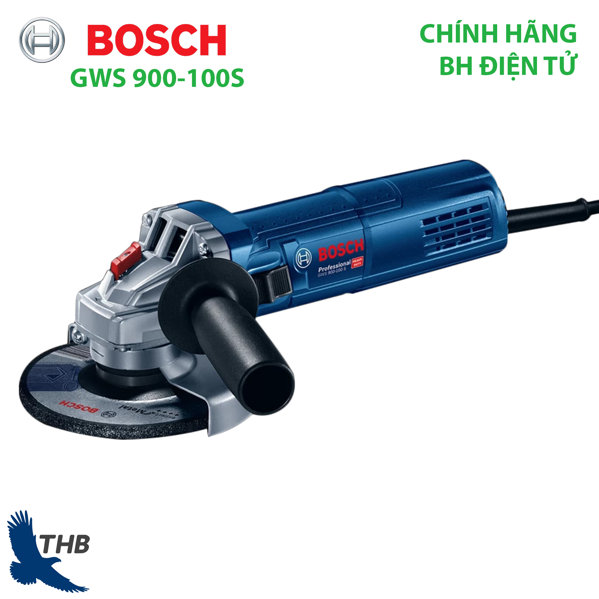 Máy mài góc Máy cắt cầm tay Bosch GWS 900-100 S Công suất 900W Bảo hành điện tử 12 tháng