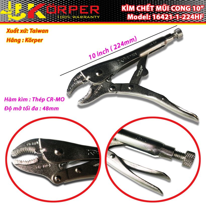 Kìm chết mũi cong körper