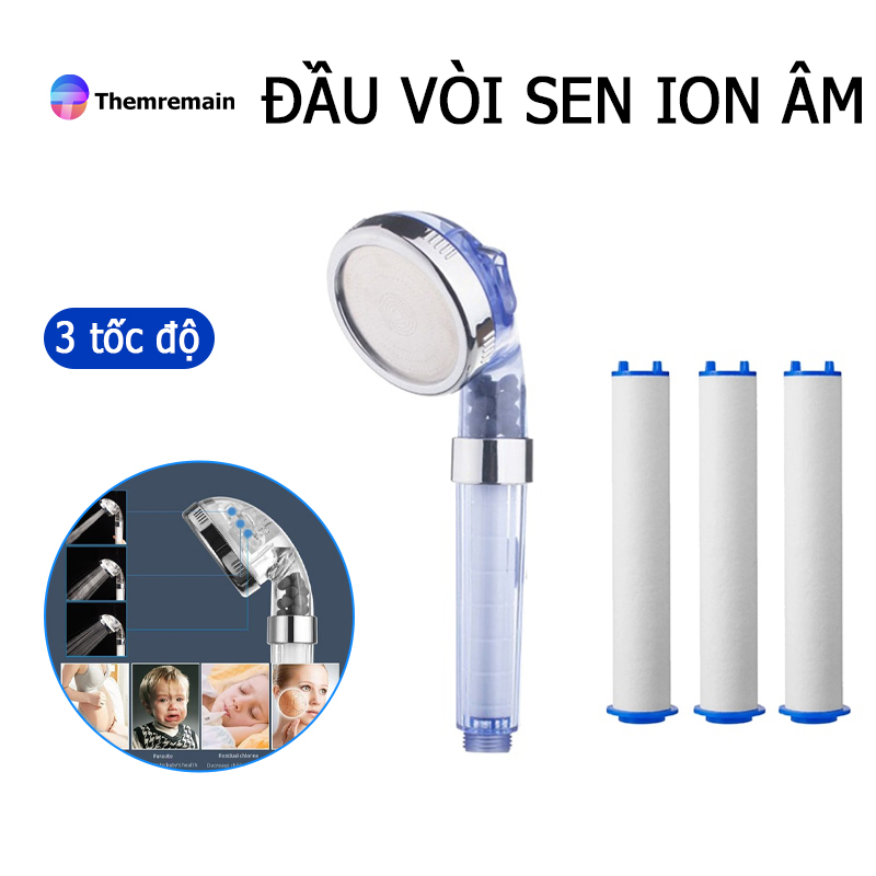 High Quality Residual Removal PP Sediment Cartridge Filtered Shower Head Filter Pure Shower 3-Speed Water Outlet Mode