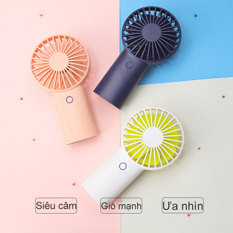 【like-】Quạt nhỏ, quạt điện cầm tay mini, có thể sạc lại, xách tay, thích hợp cho ký túc xá